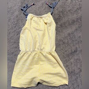 Vince Camuto Yellow and White Kids Jumpsuit